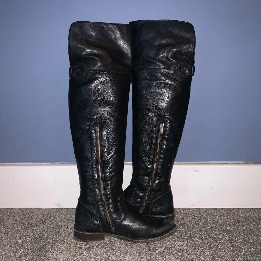 Frye Shirley Over The Knee Leather Boot Size 7